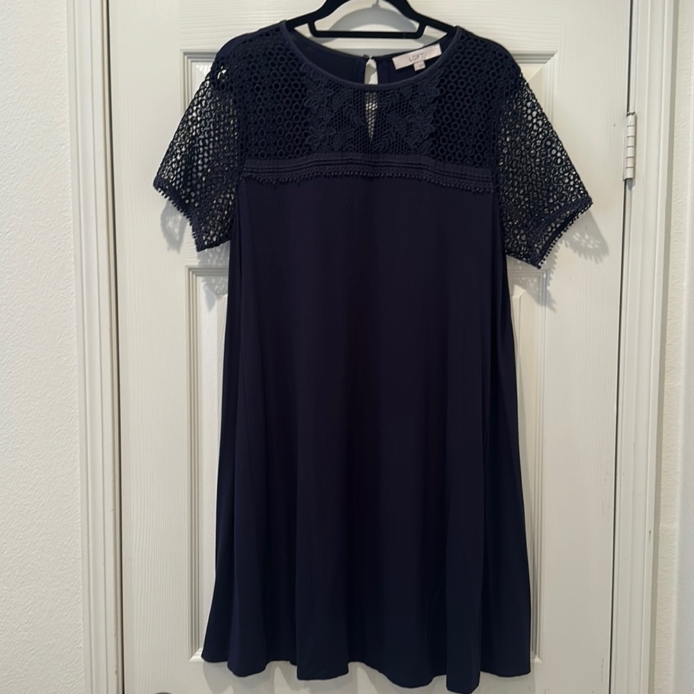 Navy blue t shirt dress from LOFT